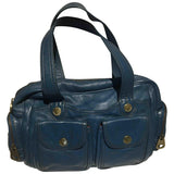 Marc By Marc Jacobs classic q navy leather handbag