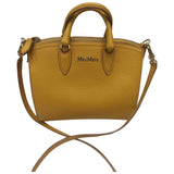 Max Mara yellow leather handbag
