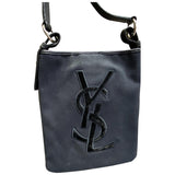 Yves Saint Laurent black cloth bag