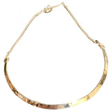 &  Stories gold metal necklaces