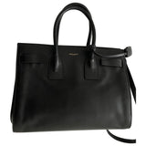 Saint Laurent sac de jour black leather handbag