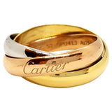 Cartier trinity gold pink gold rings