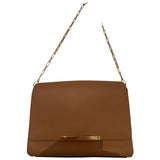 Lancel camel leather handbag