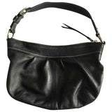 Coach black leather handbag