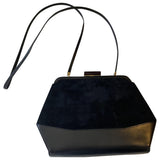 Salvatore Ferragamo black leather handbag