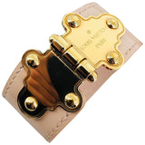 Louis Vuitton beige patent leather bracelets