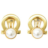 Salvatore Ferragamo gold gold plated earrings