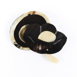 Marni multicolour horn pins & brooches