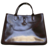 Longchamp roseau brown leather handbag