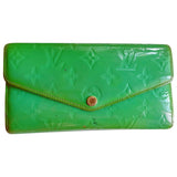 Louis Vuitton green patent leather clutch bag