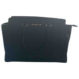 Michael Kors selma black leather handbag