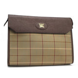 Burberry beige cloth clutch bag