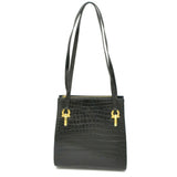 Salvatore Ferragamo black leather handbag