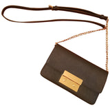 Michael Kors blue leather handbag
