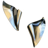 Dior silver metal earrings