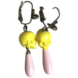 Vivienne Westwood yellow plastic earrings