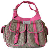 Dior brown cloth handbag
