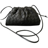 Bottega Veneta pouch black leather clutch bag