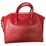 Givenchy antigona red leather handbag