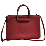 The Row red leather handbag