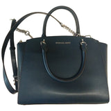 Michael Kors blue leather handbag