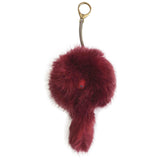 Shrimps red faux fur bag charms