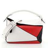 Loewe puzzle  black leather handbag