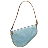 Dior saddle blue denim - jeans clutch bag