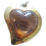 Yves Saint Laurent gold metal pendants