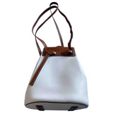 Loewe lazo white leather handbag