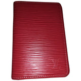 Louis Vuitton pocket organizer red leather case