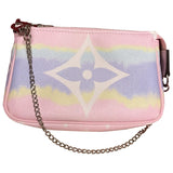 Louis Vuitton pochette accessoire multicolour cloth clutch bag