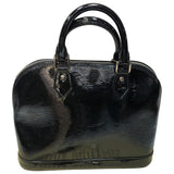 Louis Vuitton alma black patent leather handbag