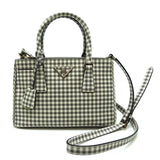 Prada galleria grey leather handbag