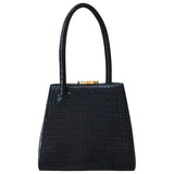 Little Liffner navy leather handbag