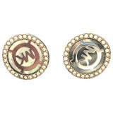 Michael Kors silver metal earrings