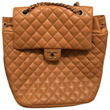 Chanel timeless/classique camel leather backpacks
