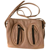 Helmut Lang camel leather handbag