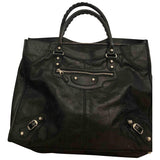 Balenciaga city black leather handbag