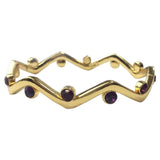 Yves Saint Laurent gold metal bracelets