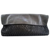Maison Martin Margiela black leather clutch bag