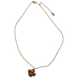 Chanel camélia gold metal necklaces