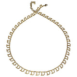 Christian Dior gold metal necklaces