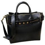 Burberry the belt black leather handbag