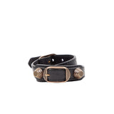 Balenciaga black leather bracelets