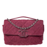 Chanel burgundy leather handbag