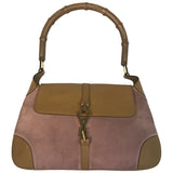 Gucci jackie vintage  pink suede handbag