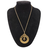 Salvatore Ferragamo gold steel necklaces