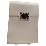 Karl Lagerfeld ecru patent leather backpacks