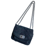 Zadig & Voltaire navy suede handbag